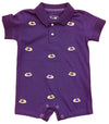 MARDI GRAS EMBROIDERED KINGCAKE SHORTALL