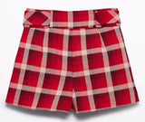 GIRLS PLAID BERMUDA SHORTS