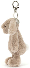 BASHFUL BEIGE BUNNY BAG CHARM