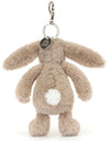 BASHFUL BEIGE BUNNY BAG CHARM