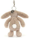 BASHFUL BEIGE BUNNY BAG CHARM