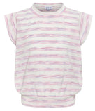 OLIVIA TOP CAP SLEEVE PINK AND PURPLE