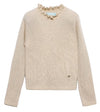 GIRL SHINY RIBBED KNIT TURTLENECK