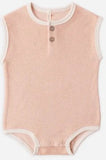 TERRY CLOTH ROMPER - MELON