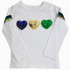 MARDI GRAS SEQUIN HEARTS SHIRT