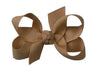 Hair Bow 3" Taupe