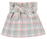 BEASLEY BOW SKIRT - MANALAPAN PLAID
