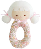 AUDREY GRAB RATTLE 6" - BLOSSOM LILY PINK