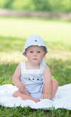 SAILBOAT BUTTONED DIAPER SET