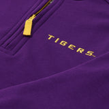 LSU HAYWORD HALF - ZIP LSU PURPLE WITH LSU GOLD