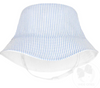 LIGHT BLUE REVERSIBLE BOYS BUCKET HAT WITH STRAPS