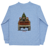 LONG SLEEVE LOGO TEE - CHRISTMAS PUPS
