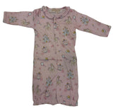 CASTLE MAGIC PRINTED PIMA CONVERTER GOWN WITH RUFFLE