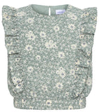 ROWNA TOP EMBROIDERED PETALS