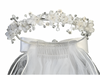 ORGANZA FLOWER RHINESTONE VEIL