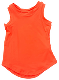 ACTIVE MESH NEON ORANGE TANK TOP