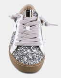 PAULA MINI STERLING SPARKLE SNEAKER - SILVER GLITTER