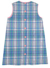MARY FRANCES FROCK - LAUDERDALE PIER PLAID WITH PIER PARTY PINK