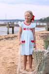 CRAB TRIO FLUTTER DRESS