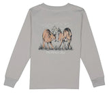 LONG SLEEVE TEE - TROPHY SEASON ICE GREY