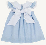 FRANNY FROCK SARASOTA SKY DALLAS DOT WITH WORTH AVENUE WHTIE