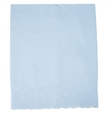 EMBROIDERED RECEIVING BLANKET- BLUE