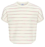 FRAN TOP GREEN AND PINK STRIPE