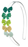 BOWS GLITTER GREEN ST. PATRICKS HEADBAND