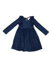 PICOT POCKET BELLA DRESS- DENIM