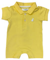 YELLOW SHORTSLEEVE POLO ROMPER