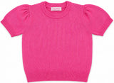 PEGGY PINK SHORT SLEEVE SWEATER TOP
