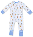 BESTIE DOGS BLUE - CONVERTIBLE ROMPER