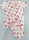 LA LUNA PIMA SHORTSLEEVE MINNIE PAJAMA PANTSET