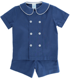 POSH POSIES WITH CORNFLOWER - DRESSY SHORT SET