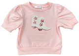 PINK SEQUIN BOOT PUFF SHIRT