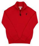 HAYDEN HALF-ZIP SWEATER - RICHMOND RED