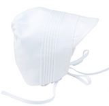 BOYS PINTUCKED BONNET - WHITE