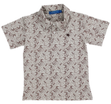 SHORT SLEEVE PERFORMANCE POLO - TURKEY PRINT