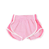 FUNTASIA TOO! ATHLETIC SHORTS - HOT PINK WITH HOT PINK SIDES