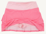PREPLETIC CINDY SKORT - ROMANY ROSE MICRODOT WITH SANDPEARL PINK