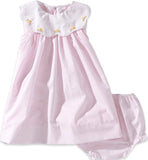 FLOWER EMBROIDERED DRESS WITH BLOOMERS