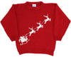 CREW NECK SWEATER - SLEIGH ON RED