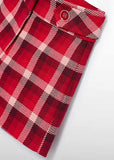 GIRLS PLAID BERMUDA SHORTS