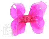 5.5" FUCHSIA WATERPROOF BOW WITH KNOT