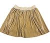 GOLD PLEATED MINI SKIRT