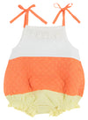 HAPPY HALLOWEEN CANDY CORN COSTUME (TODDLER) - WORTH AVENUE WHITE WITH TEGA CAY TANGERINE MICRO DOT AND LAKE WORTH YELLOW