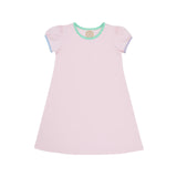 PENNY'S PLAY DRESS PALM BEACH PINK WITH GRACE BAY GREEN , BEALE STREET BLUE , AND LAUDERDALE LAVENDER TRIM