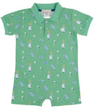 SIR PROPER'S ROMPER - CLUBHOUSE COUTURE (WOOD BOAT BLUE)