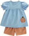 LIL PUMPKIN PATCH - GIRLS SHORT SET