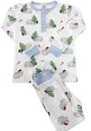 PIMA BOYS CHRISTMAS HIPPO LONG SLEEVE PAJAMAS